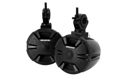 Alpine - Weather-Resistant Side-by-Side Sound System - Black