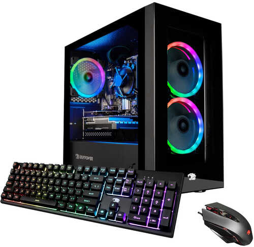iBUYPOWER - Element Mini Gaming Desktop - AMD Ryzen 5 3600 - 16GB Memory - NVIDIA RTX 2060 6GB  - 480GB SSD