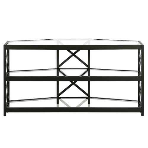 Rent to own Camden&Wells - Celine TV Stand for TVs Up to 55" - Blackened Bronze/Glass