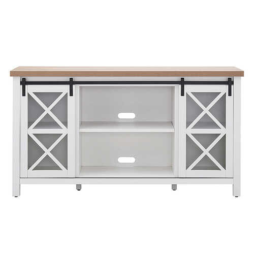 Rent to own Camden&Wells - Clementine TV Stand for TVs Up to 65" - White/Golden Oak