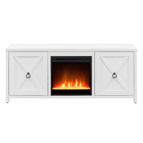 Rent to own Camden&Wells - Granger Crystal Fireplace TV Stand for TVs Up to 65" - White