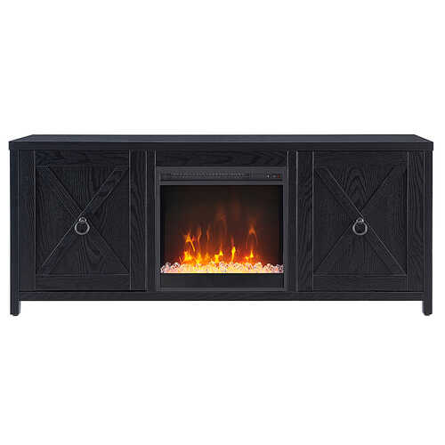 Rent to own Camden&Wells - Granger Crystal Fireplace TV Stand for TVs Up to 65" - Blackened Bronze