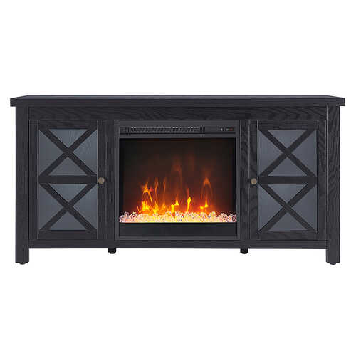 Rent to own Camden&Wells - Colton Crystal Fireplace TV Stand for TVs Up to 55" - Blackened Bronze