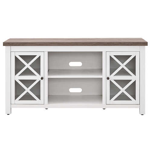 Rent to own Camden&Wells - Colton TV Stand for TVs Up to 55" - White/Gray Oak