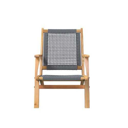 Rent to Own - Patio Sense - Vega Natural Stain Outdoor Chair - Gray