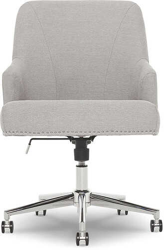 Serta Leighton Home Office Chair, Fabric - Light Gray
