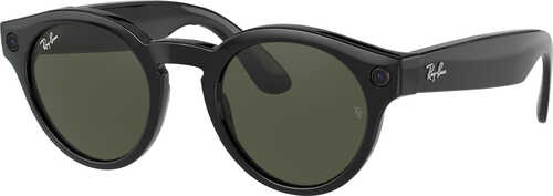 Rent to own Ray-Ban Stories | Round Smart Glasses - Shiny Black/Green