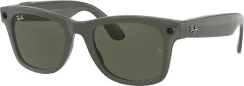 Ray-Ban Stories | Wayfarer Smart Glasses - Shiny Olive/Transitions G-15  Green