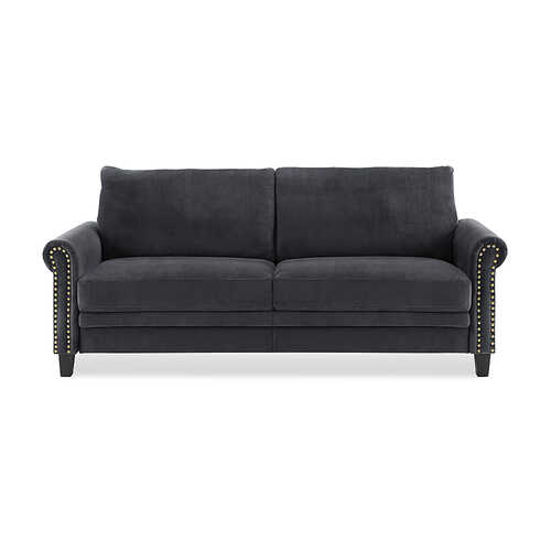 Lifestyle Solutions - Ashley Rolled Arm Sofa in - Charcoal
