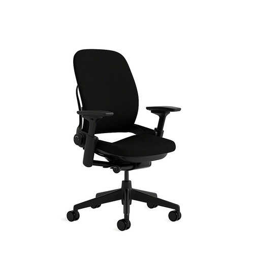 Steelcase - Leap Office Chair in Onyx Fabric with Hard Floor Casters