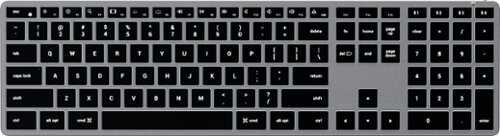 Rent to own Satechi - Slim X3 Full-Size Bluetooth Scissor Keyboard Backlit Keys - Space Gray
