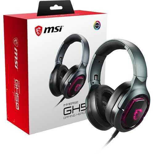 MSI - Immerse Wired Over-the-head 7.1 Gaming Headset - Black