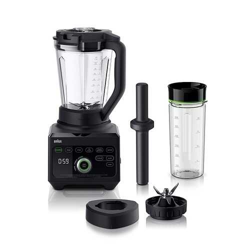 Braun TriForce Blender with Smoothie2Go - Black