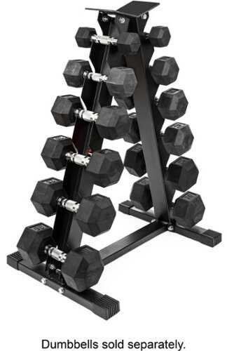 Rent to own Stack Fitness - Stack Dumbbell Storage Rack - Black