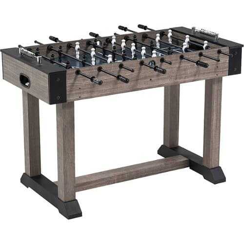 Rent to own Hall of Games - 48” Charleston Foosball Gaming Table Standard Size, Durable and Stylish with Tabletop Sports Soccer Balls, Family Game - Brown