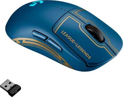 Rent to own Logitech - G PRO Wireless Optical Gaming Mouse with RGB Lighting - League of Legends, Blue