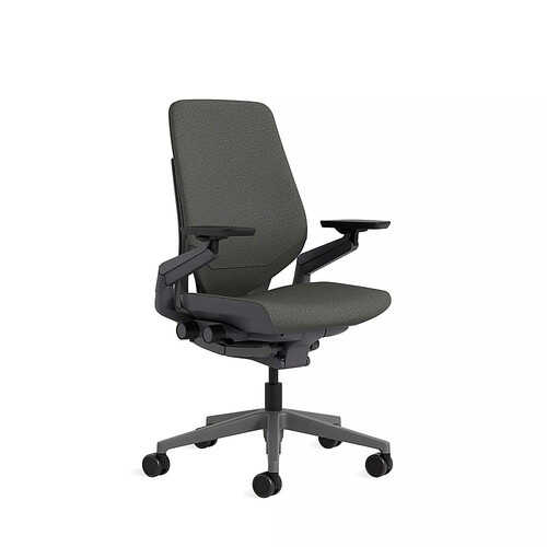 Steelcase - Gesture Shell Back Office Chair with Carpet Casters - Night Owl Fabric