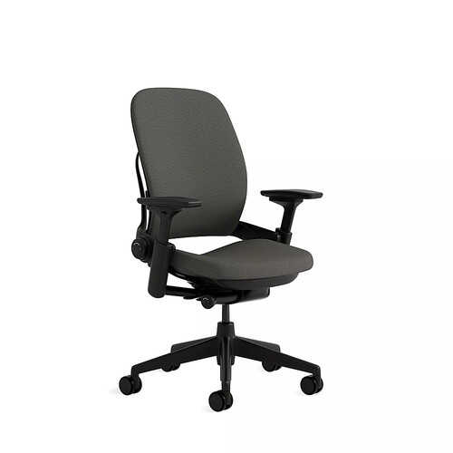 Steelcase - Leap Office Chair Fabric with Hard Floor Casters - Night Owl