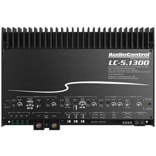 Rent to own AudioControl - 1300W 5-Channel Class D Amplifier with AccuBASS - Black