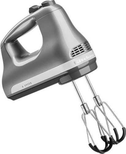 KitchenAid 6 Speed Hand Mixer with Flex Edge Beaters - Contour Silver