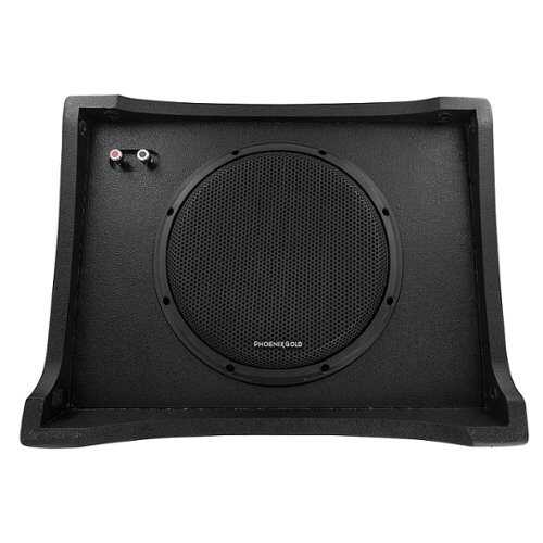 Rent to own Phoenix Gold - 10” 400W 2-Ohm Loaded Under-Seat Subwoofer Enclosure for Select Full-Size Trucks and Other Vehicles - Black