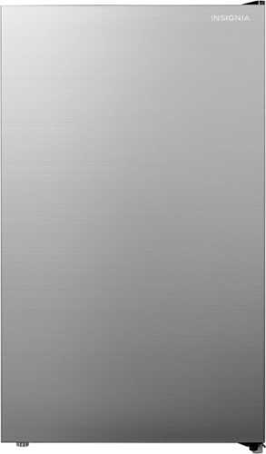 Rent to own Insignia™ - 4.4 Cu. Ft. Mini Fridge with Glass Door - Graphite Silver