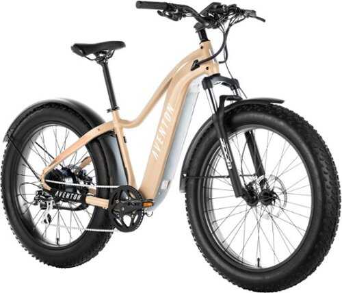 Rent to own Aventon - Aventure Step-Over Ebike w/ 45 mile Max Operating Range and 28 MPH Max Speed - Small - SoCal Sand