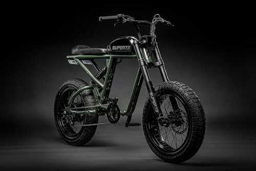 Super73 - R Electric Motorbike w/ 75+ mile max operating range & 28+ mph max speed - Olive