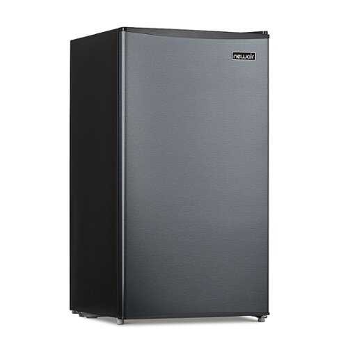 Newair 3.3 Cu. Ft. Compact Mini Refrigerator with Freezer, Can Dispenser, Crisper Drawer and Energy Star Certified - Gray