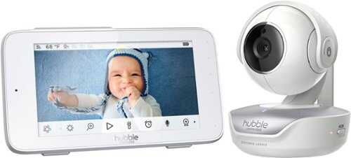 Rent To Own - Hubble Connected - Nursery Pal Deluxe 5" Smart HD Wi-Fi Video Baby Monitor - White