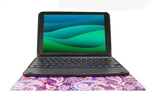Visual Land Prestige Elite 10QH 10.1" HD Android 11 Tablet 32GB Storage 2GB Memory with Keyboard Case - Paisley