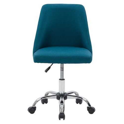 CorLiving Marlowe Upholstered Armless Task Chair - Dark Blue