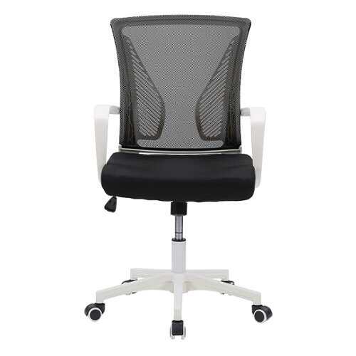 CorLiving Workspace Ergonomic Black Mesh Back Office Chair - Black and White