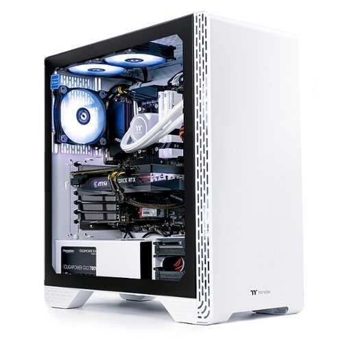 Thermaltake - Glacier 360 Gaming Desktop AMD Ryzen™ 5 5600X 6-core, DDR4 3600Mhz 16GB Memory, NVIDIA® GeForce RTX™ 3060, 1TB NVMe M.2 - White