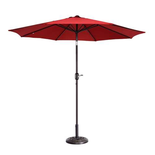 Rent to own Nature Spring - 9-Foot Outdoor Patio Umbrella with Push Button Tilt - Red