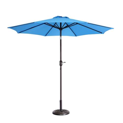 Rent to own Nature Spring - 9-Foot Patio Umbrella with Push Button Tilt - Blue