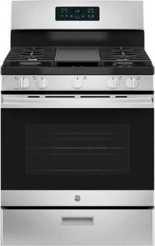 Rent to own GE - 5.0 Cu. Ft. Freestanding Gas Range - Stainless steel