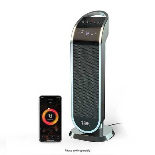 Rent to own Atomi Smart - Smart WiFi Ceramic Tower Heater - Black