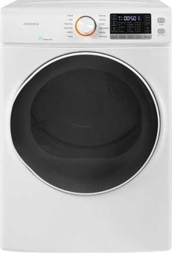 Rent to own Insignia™ - 8.0 Cu. Ft. Electric Dryer with Steam and Sensor Dry - White