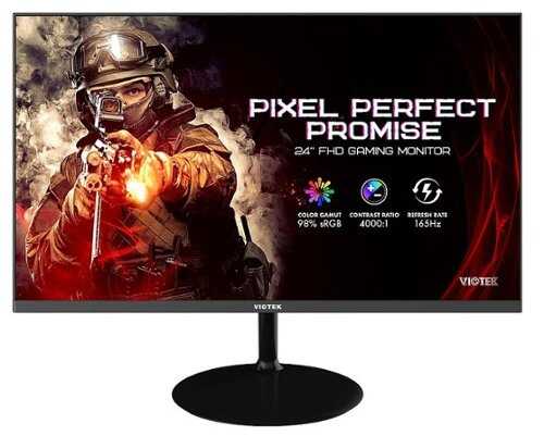 Rent to own Viotek - GFV24CB  24” FHD  Gaming Monitor — 165Hz  1920x1080p - 3 Year Warranty (HDMI, DisplayPort) - Black - Black