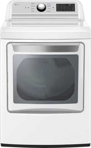 Rent to own LG - 7.3 Cu. Ft. Smart Gas Dryer with EasyLoad Door - White