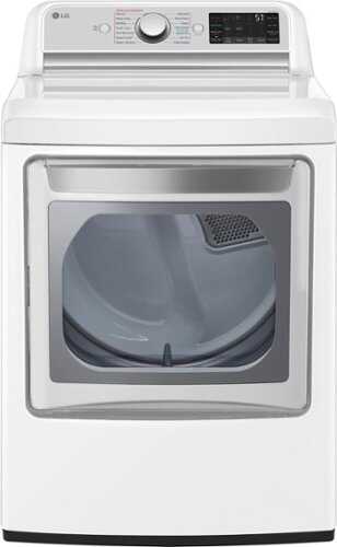 Rent to own LG - 7.3 Cu. Ft. Smart Gas Dryer with Steam and Sensor Dry - White