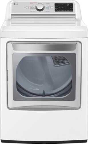 Financing Available - LG - 7.3 Cu. Ft. Smart Electric Dryer with Steam and Sensor Dry - White