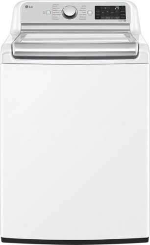 Rent to own LG - 5.5 Cu. Ft. High-Efficiency Smart Top-Load Washer with Steam and TurboWash3D Technology - White
