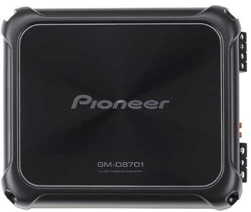 Pioneer - GM-Series 1600 W Max Power 1-Ch. Class-D Mono Amplifier - Black