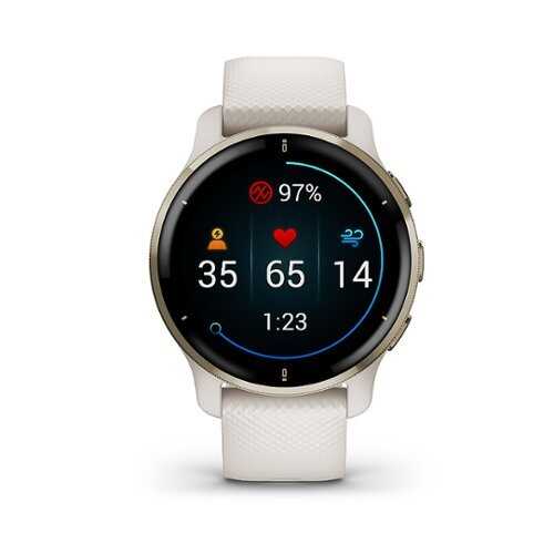 Garmin - Venu 2 Plus GPS Smartwatch 33mm Fiber-reinforced polymer - Cream Gold