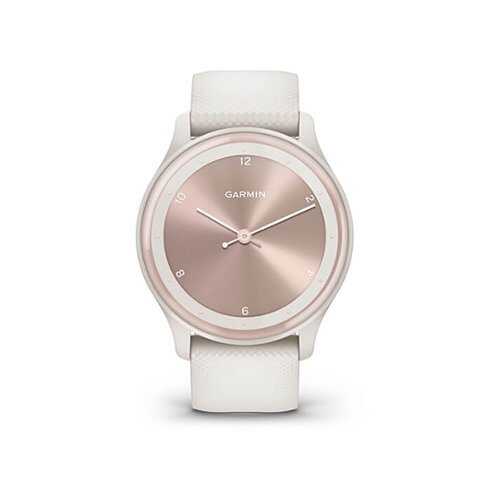 Garmin - vívomove Sport Smartwatch 20mm Fiber-reinforced polymer - Ivory