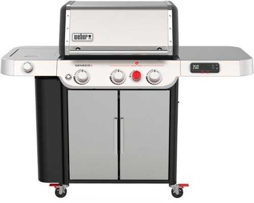 Rent to own Weber - Genesis Smart Gas Grill SX-335 3-Burner Propane Gas Grill - Stainless Steel