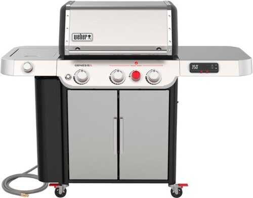 Rent To Own - Weber - Genesis SX-335 Smart Grill NG - Stainless Steel