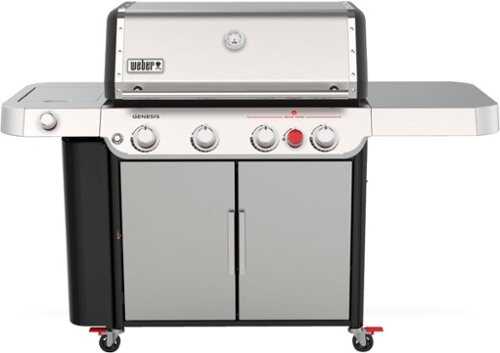 Rent to own Weber - Genesis S-435 4-Burner Propane Gas Grill - Stainless Steel